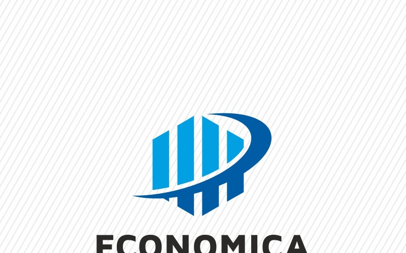 Download Шаблон логотипа "Economica Logo Template" / Economica Logo Template - Шаблон логотипа на тему графика advertising arrow bank chart consulting financial global graph growing growth increase invest investment market marketing money rise sales stock target