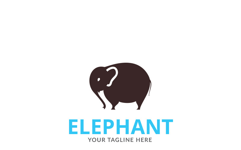 Download Шаблон логотипа "Elephant Logo Template" / Elephant Logo Template - Шаблон логотипа на тему графика africa animal baby birth blog born care child children clothing cute elephant events fun happy kid kids logo mammoth newborn