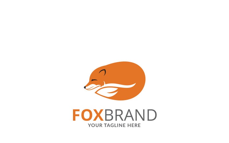 Fox märkesdesign logotyp mall