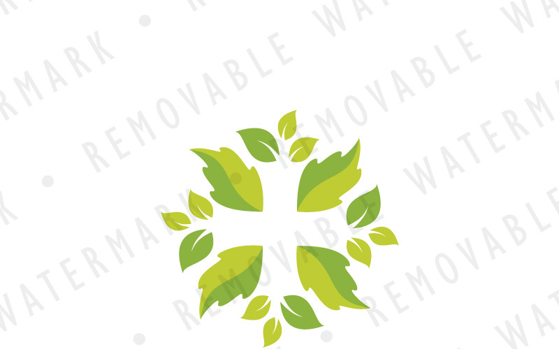 Download Шаблон логотипа "Leaf Cross Logo Template" / Leaf Cross Logo Template - Шаблон логотипа на тему графика leaf medical natural cross aid healing healthy organic herb green pharmacy spa church logo design template gardening agriculture cosmetics beauty