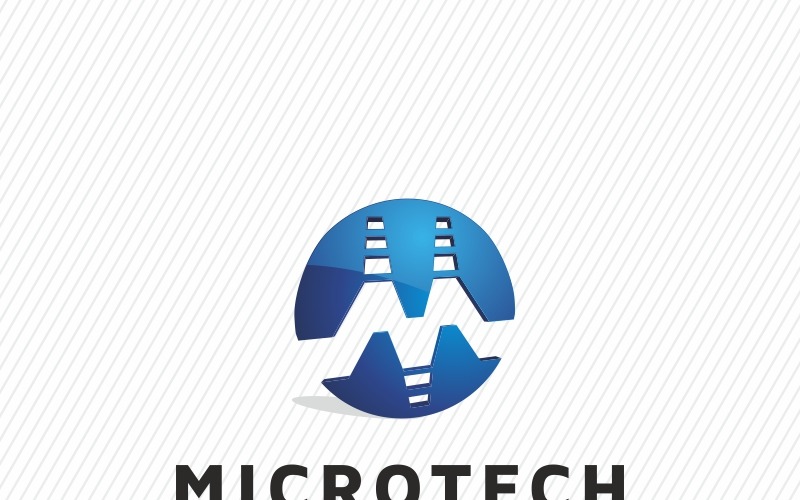 Download Шаблон логотипа "Microtech Logo Template" / Microtech Logo Template - Шаблон логотипа на тему графика 3d accounting agency app bold business circle colorful concept consulting corporate creative financial global industry internet investment letter m logo