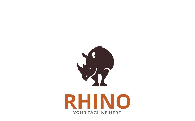 Download Шаблон логотипа "Rhino Design Logo Template" / Rhino Design Logo Template - Шаблон логотипа на тему графика animal beast big brand brave club creative design graphic head horn icon illustrator image jungle logo mascot media modern power