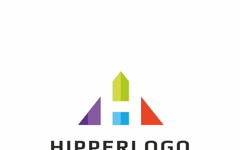 Шаблон логотипа Hipper