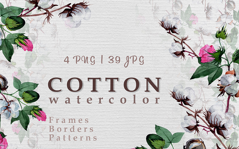 Download Иллюстрация "Cool Cotton PNG Watercolor Creative Set - Illustration" / Cool Cotton PNG Watercolor Creative Set - Illustration - Иллюстрация на тему графика watercolor illustration delicate drawing background colorful drawn paint leaf plant wildflower cool white cotton seasonal foliage flower sprout stem textile