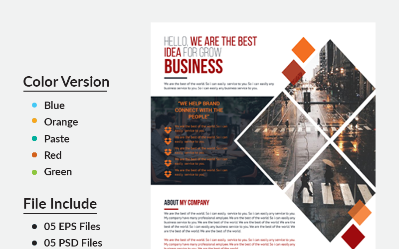 Enam Business Flyer - Vorlage für Unternehmensidentität