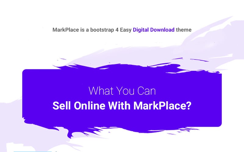 MarkPlace - Plantilla de sitio web de mercado digital Bootstrap 4