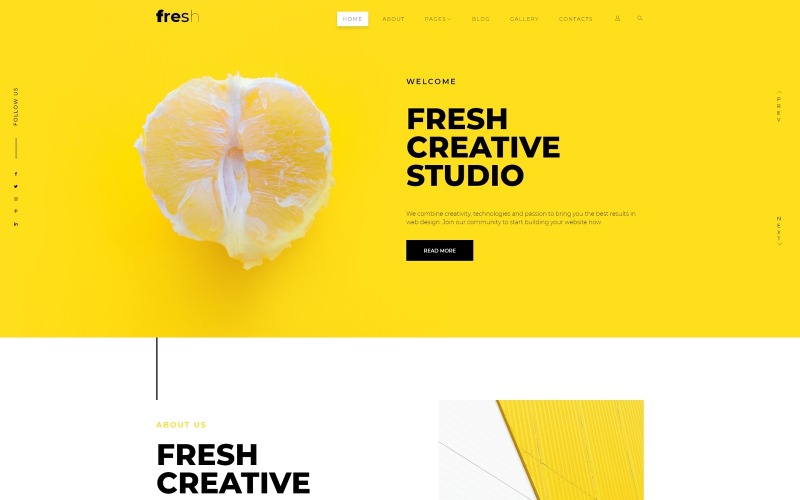 Шаблон Joomla Fresh Creative Portfolio