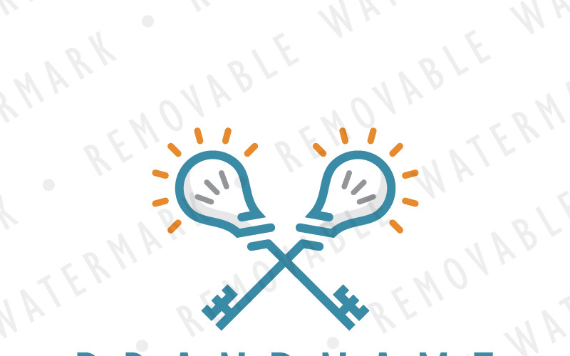 Schlüssel der Innovation Logo Vorlage