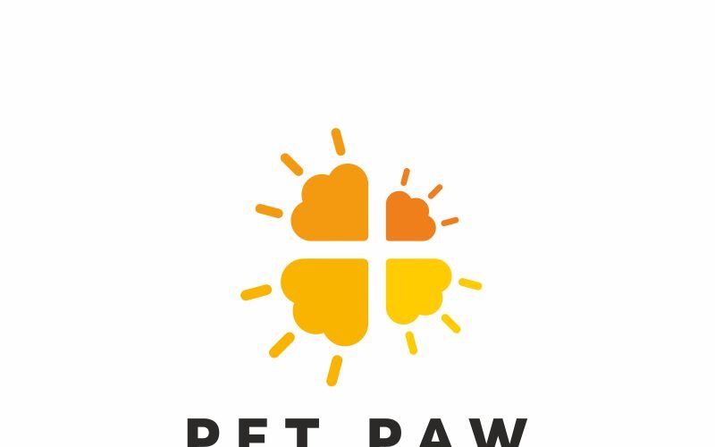 Szablon Logo Pet Paw