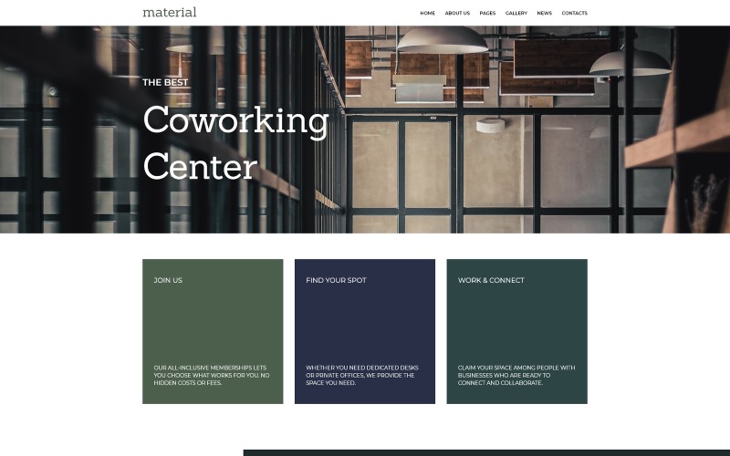 Work Town - Coworking Space Joomla-sjabloon