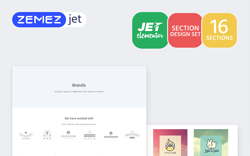 Labelex - Modello Elementor di sezioni Jet