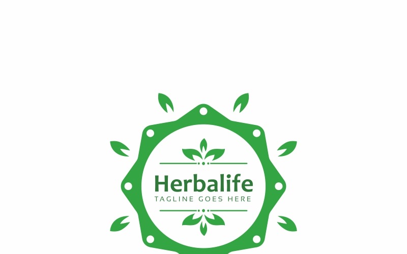 Modèle de logo écologique Herbalife Health
