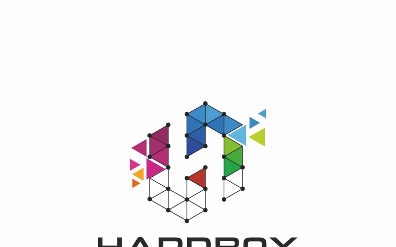Modello di logo di Hardbox