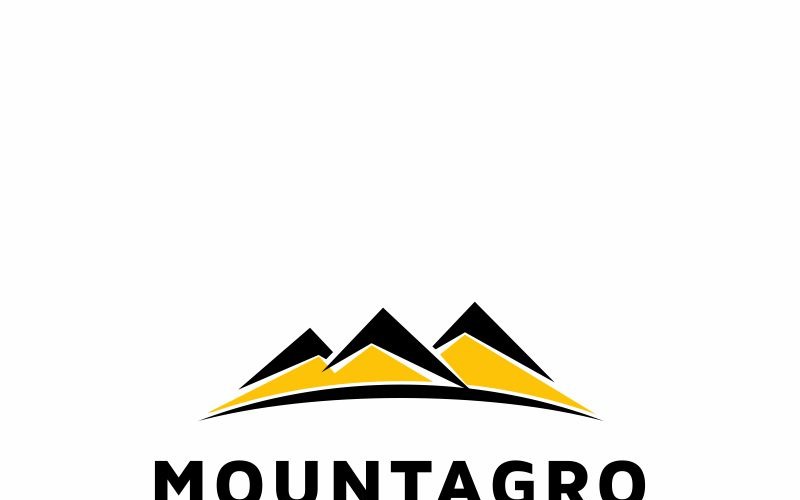 Download Шаблон логотипа "Mountains Logo Template" / Mountains Logo Template - Шаблон логотипа на тему графика 