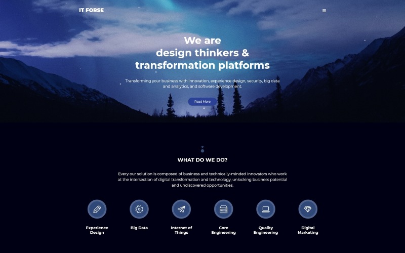 Šablona Joomla pro ITforse - Elegant Software Company