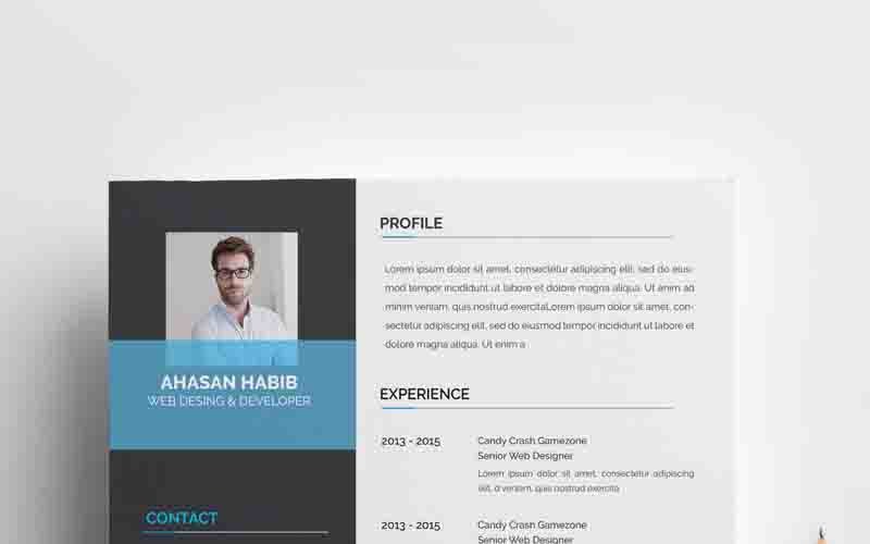 Download Резюме "Ahsan Habib Resume Template" / Ahsan Habib Resume Template - Резюме на тему графика a4,cv,template,elegant,resume,female,feminine,indesign,infographic,modern,professional,clean,design,resumeminimal,resumepages,resumeportfolio,resumeprofessional,word,us,letter