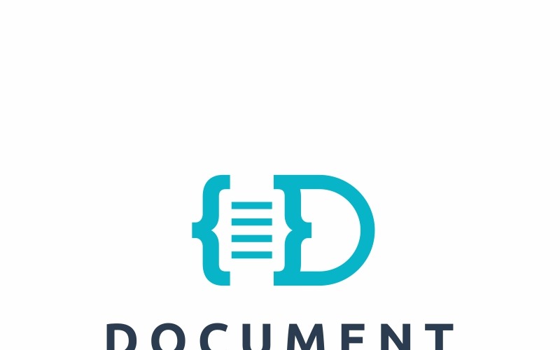 Шаблон логотипа документа