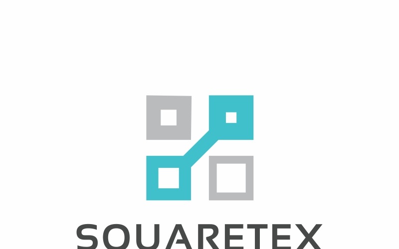 Шаблон логотипа Squaretex
