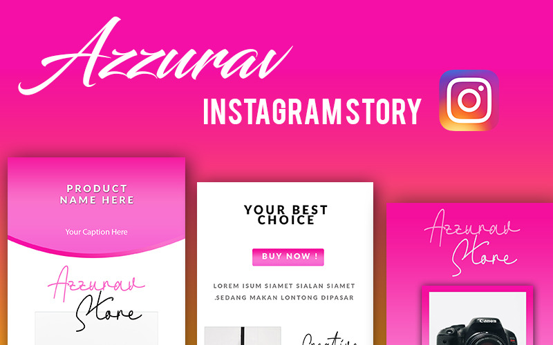 Azzurav Instagram Stories Social Media Template