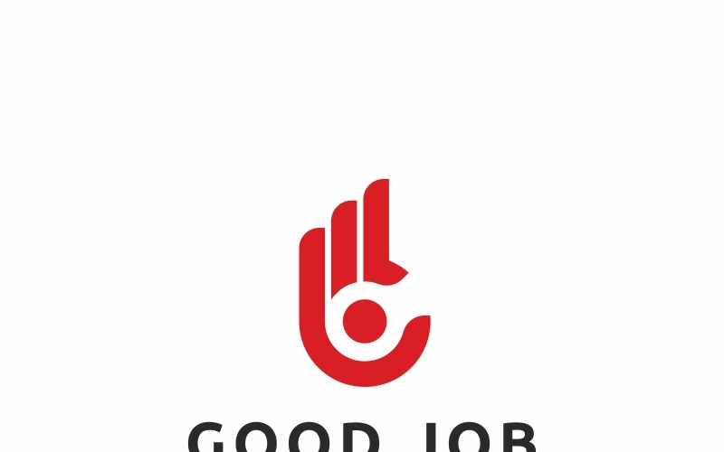 Download Шаблон логотипа "Good Job Logo Logo Template" / Good Job Logo Logo Template - Шаблон логотипа на тему графика abstract best job service brand business client comment company corporate creative feedback good hand icon idea identity logo media modern