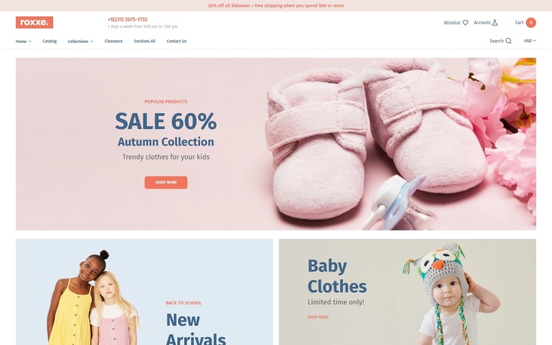 Lilu Fashion - Baba ruházat Shopify téma
