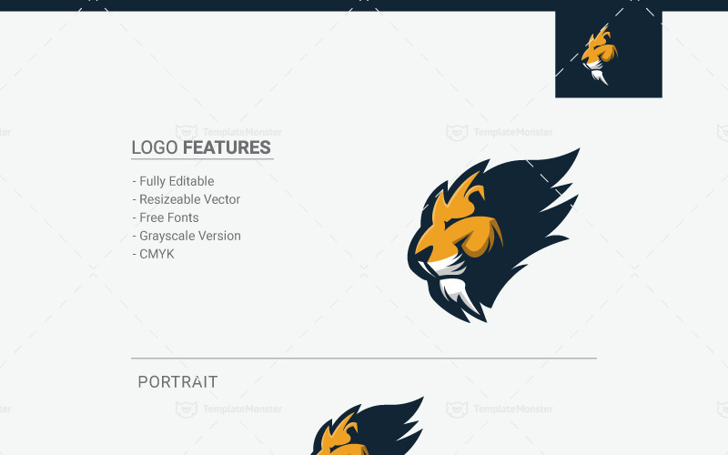 Download Шаблон логотипа "lion Logo Template" / lion Logo Template - Шаблон логотипа на тему графика animal brut build business logo cat creative crest design emblem finance fitness gym king letter lion brand head lord luxury