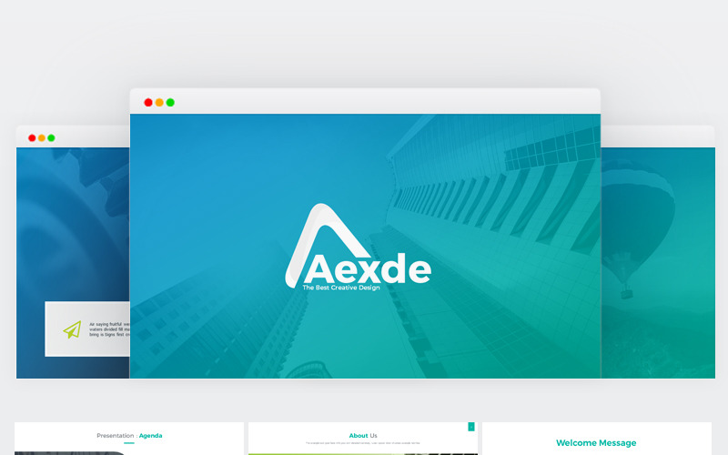 Modello PowerPoint di Aexde