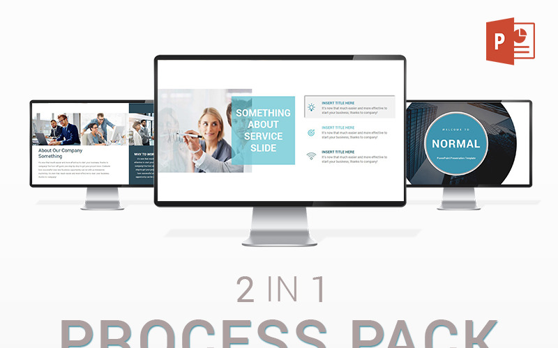 Modelo de PowerPoint do Process Pack 2 em 1