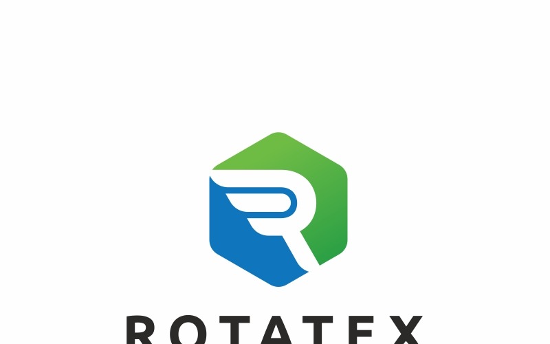 Download Шаблон логотипа "Rotatex Logo Template" / Rotatex Logo Template - Шаблон логотипа на тему графика agency art construction development group internet logistics marketing r letter logo reliable serious studio web