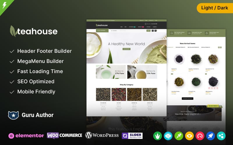 Teahouse - Tema WooCommerce per negozio di spezie ed erboristeria