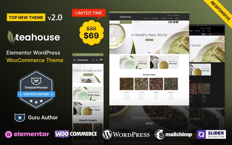 Teahouse - WooCommerce téma Spice Shop