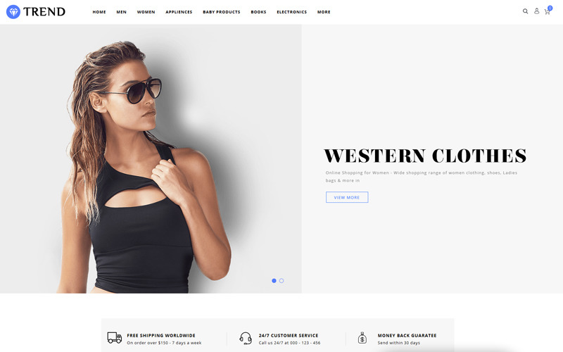 шаблон магазина модных аксессуаров opencart