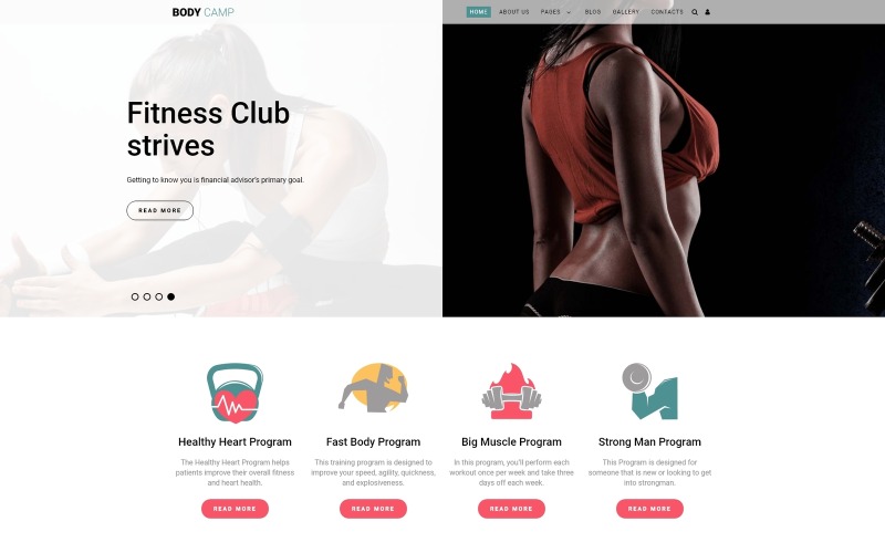 Body Camp - szablon Fitness Joomla