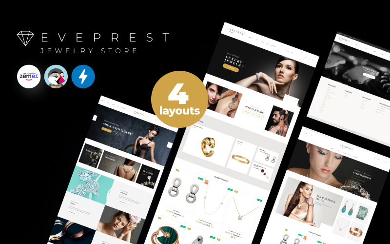 ювелирный магазин prestashop тема