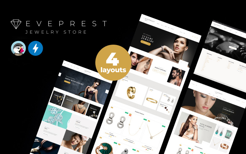 Eveprest Jewelry 1.7 - Tema da loja de joias PrestaShop