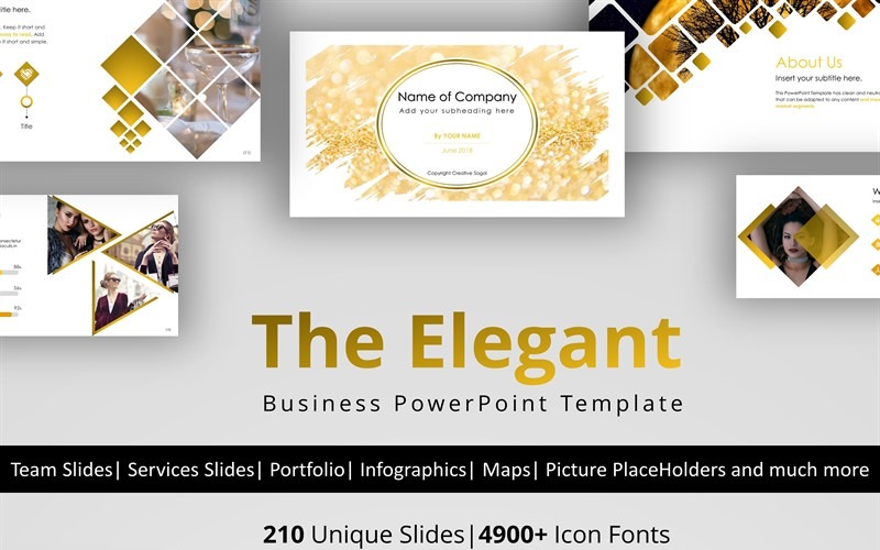 Il modello elegante di PowerPoint