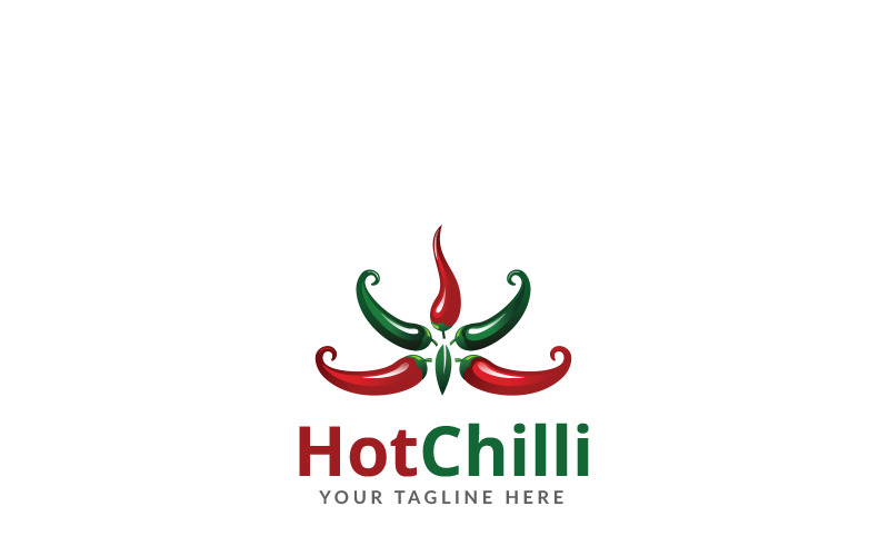 Modelo de logotipo de Hot Chili