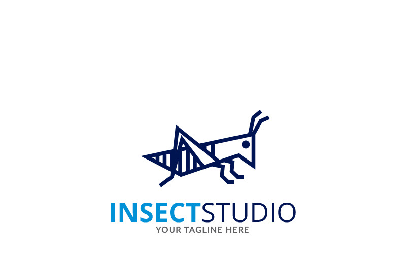 Modelo de logotipo do Insect Studio