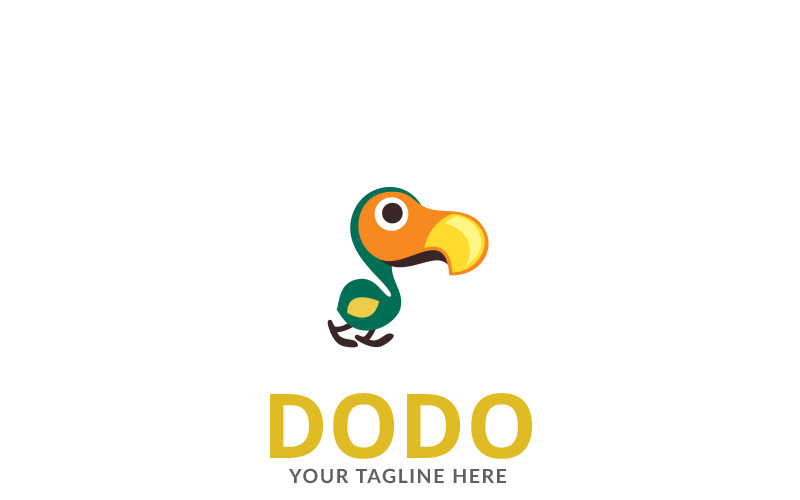 Шаблон логотипа Додо