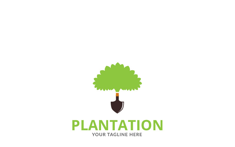 Download Шаблон логотипа "Plantation Logo Template" / Plantation Logo Template - Шаблон логотипа на тему графика blue business clean corel eco ecology energy saving green grow high tech illustrator logo modern network origami plant plantation professional