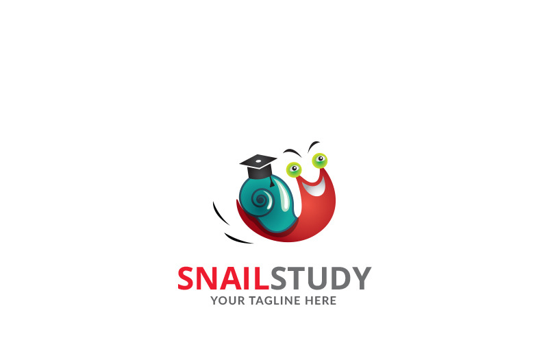 Download Шаблон логотипа "Snail Study Logo Template" / Snail Study Logo Template - Шаблон логотипа на тему графика ai animal brand business communication company corporation crawl cute design elegant fast free idea insect item logo elements resources templates