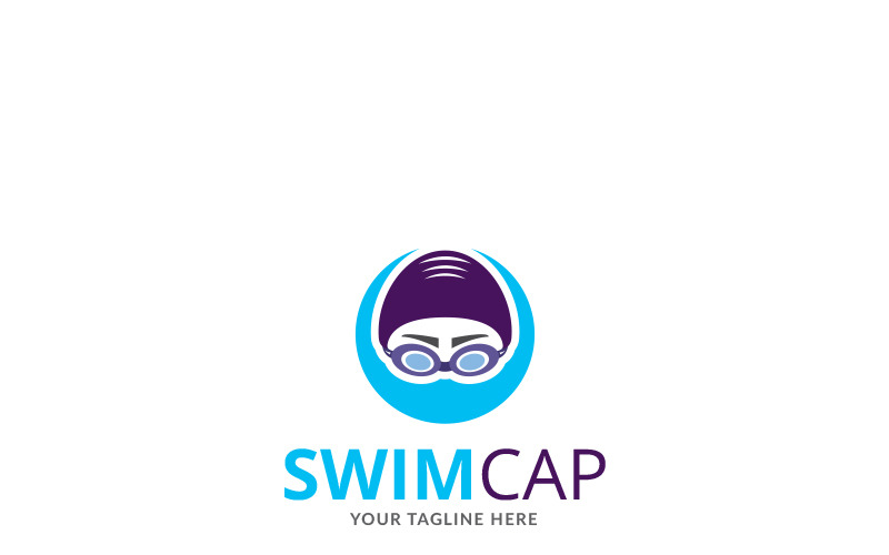 Swim Cap Logo Vorlage