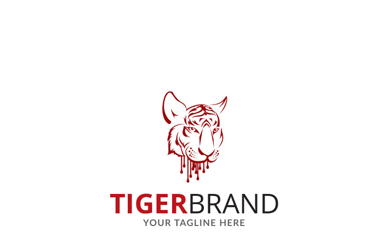 Szablon Logo marki Tygrys