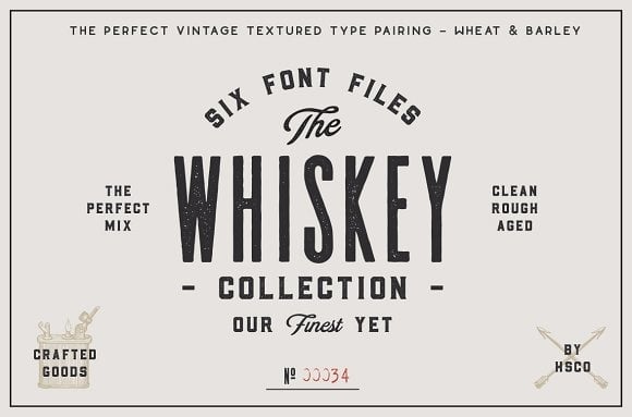 A Whisky-gyűjtemény betűtípusa
