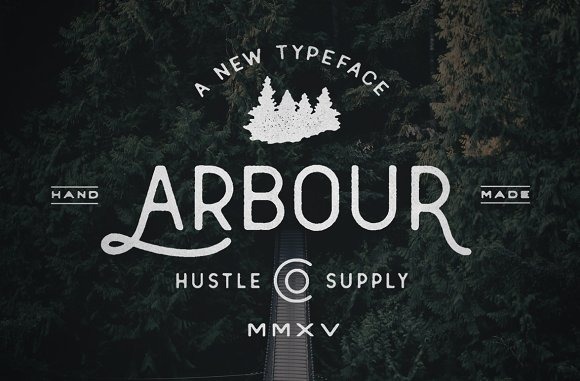 Arbor - Handgetekend lettertype