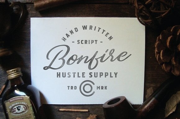 Bonfire - Brush Cursive Font