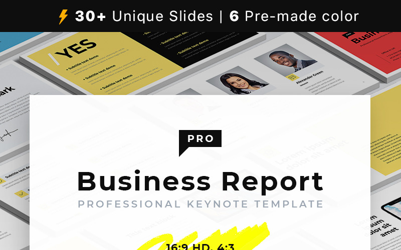 Business Report PRO - Modello di Keynote