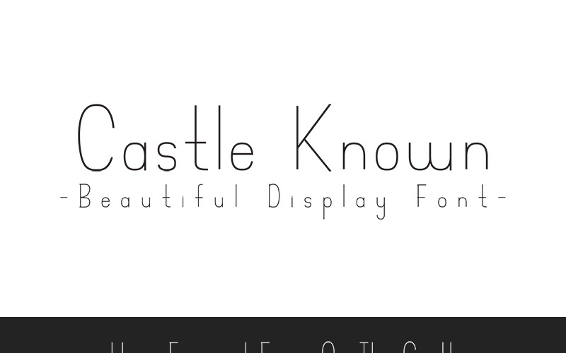Download Шрифт "Castle known - Display Font" / Castle known - Display Font - Шрифт на тему графика castle known display font kids playfull minimal design joyfull
