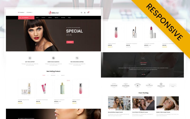 Costal - Beauty Store OpenCart Responsive Template