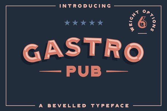 Gastro Pub - семейный шрифт